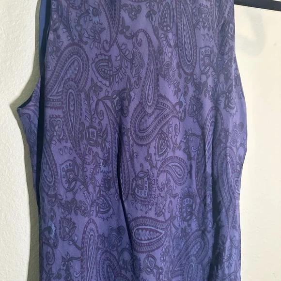 Ralph Lauren Navy Paisley Midi Dress - Picture 2 of 6